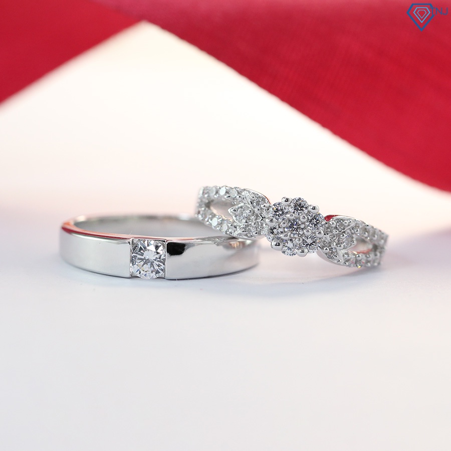 Nhẫn bạc cặp đôi nam nữ khắc tên theo yêu cầu ND0378 Trang Sức TNJ