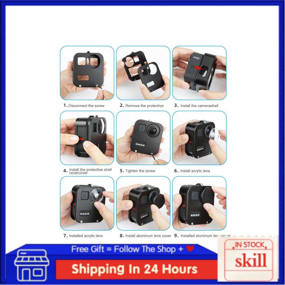 Khung bảo vệ camera bằng hợp kim nhôm nhẹ và bền | BigBuy360 - bigbuy360.vn