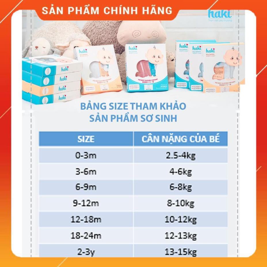 HAKI Áo khoác cho bé vải sợi tre chần bông mũ tai gấu HAKI -BB014 (hình ảnh thật, chính hãng)