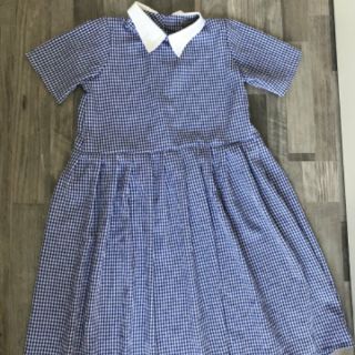 Đầm bầu caro cổ sơ mi