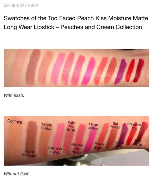 Too Faced - Son Thỏi Lì Too Faced Peach Kiss Moisture Matte Long Wear Lipstick 4g