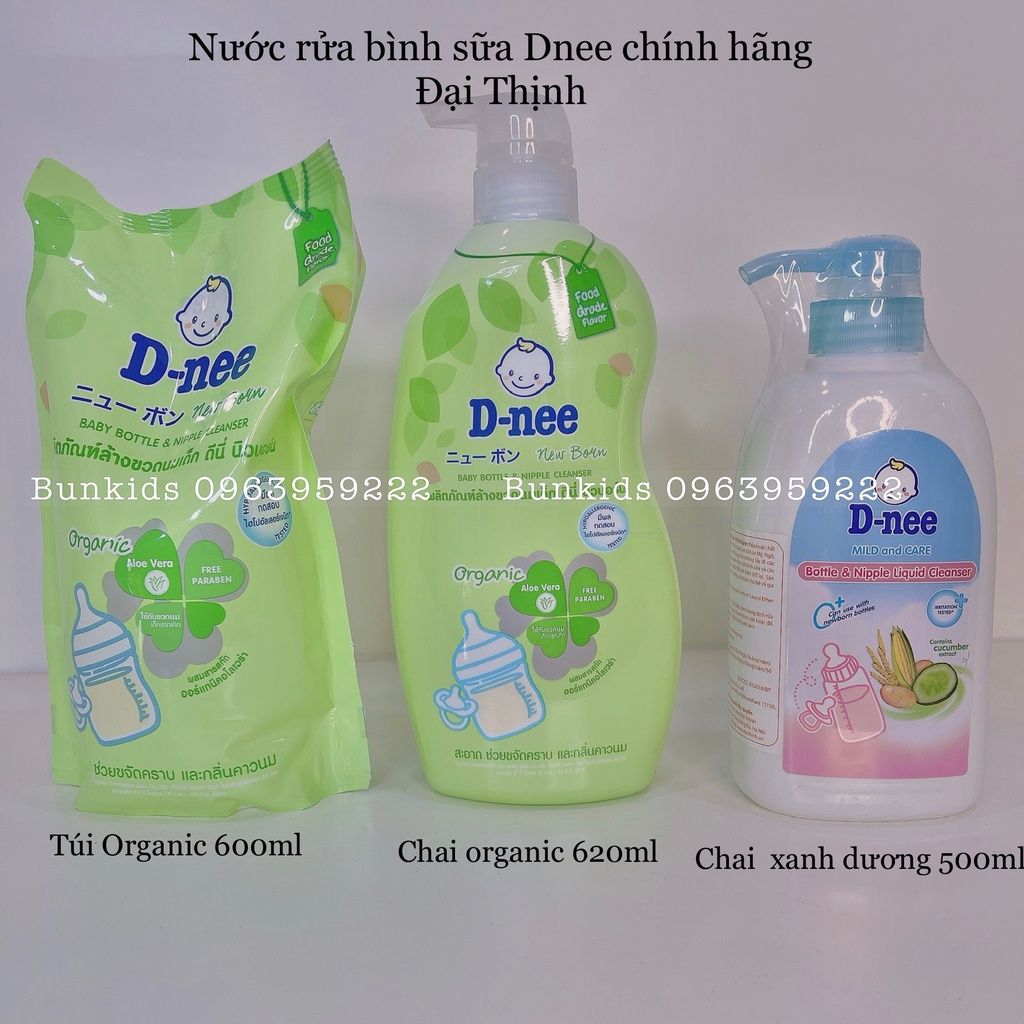 Nước rửa bình sữa và rau quả Dnee 500ml [ CHÍNH HÃNG TEM CTY NHẬP KHẨU ĐẠI THỊNH ] D nee D-nee