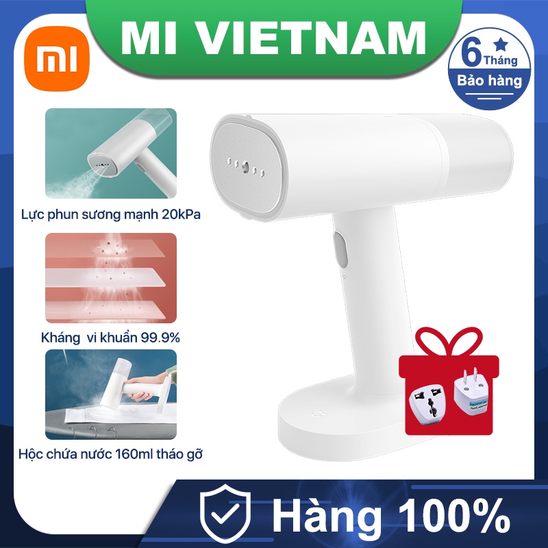 Bàn ủi hơi nước cầm tay Xiaomi hộc chứa nước 160ml tháo gỡ 1200W 20kPa Kháng  vi khuẩn 99.9%