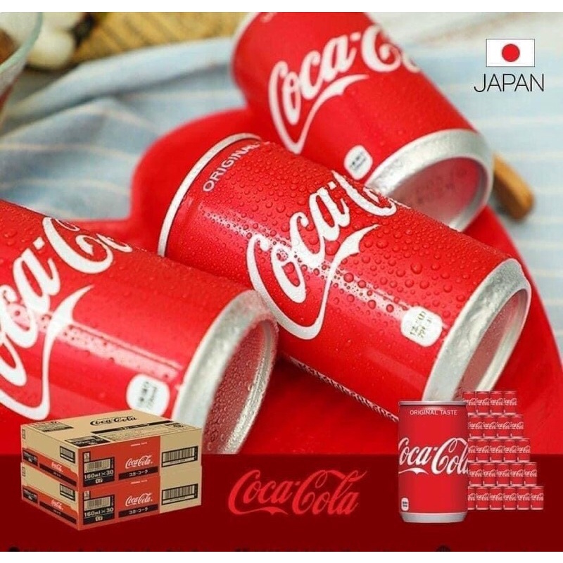 (Date 11/22) Thùng 30 Lon Coca Nhật Mini 160ml