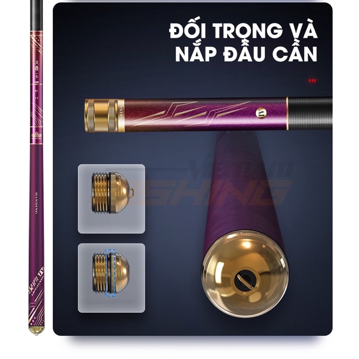 Cần câu tay Handing Nhất Hào Hắc Khanh 3H, 4H, 5H