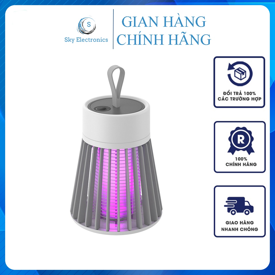 Đèn bắt muỗi đa năng Electric Pro, Đèn diệt muỗi điện quang không dây trong nhà, ngoài trời, Sạc USB, Không Gây Tiếng Ồn