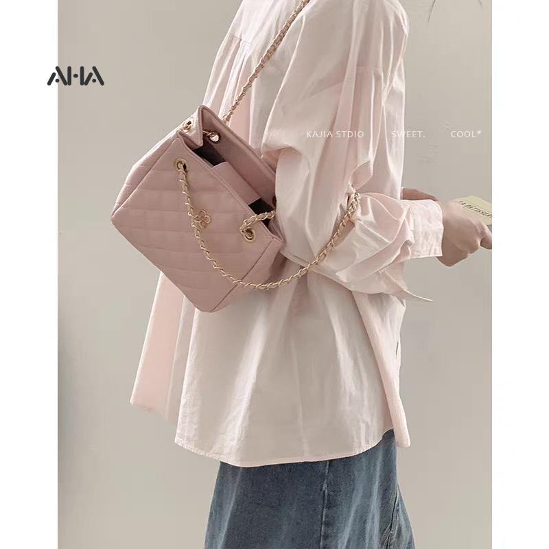 Túi xách AHA official dây đeo xích đính đá thời trang xu hướng cho nữ