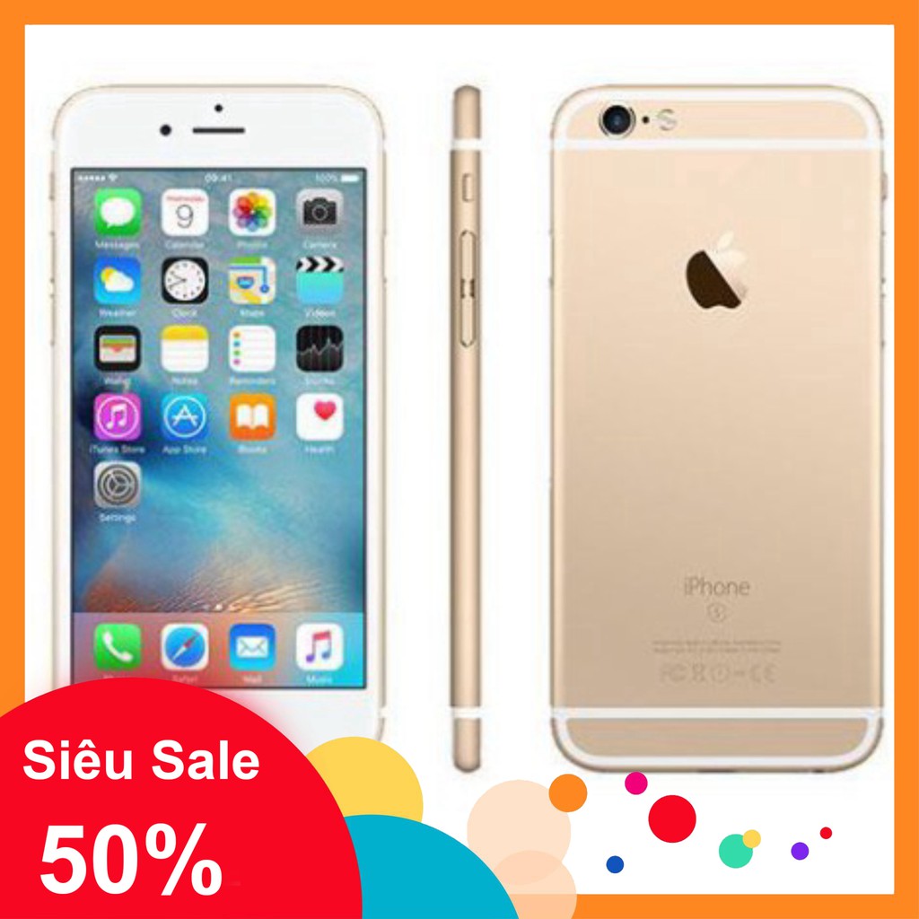 GIẢM 50% CÁC BÁC ƠI Điện thoại IPhone 6S 128G máy Quốc tế dùng sim thường, vân tay nhạy, có bảo hành GIẢM 50% CÁC BÁC ƠI