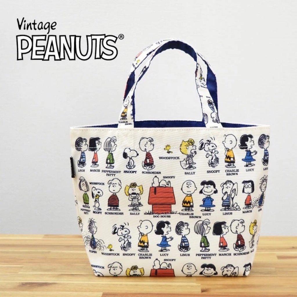 Túi Xách Đựng Hộp Cơm Trưa In Hoạt Hình Snoopy Kiểu Nhật Bản Xinh Xắn