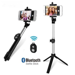 Gậy selfie có đế 3 chân kèm nút điều khiển
