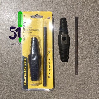 Bộ dụng cụ tháo đầu ren gãy, đầu ống nước bị gãy phi 21, phi 27 | Tool taro ren ngược vặn ren vòi gãy