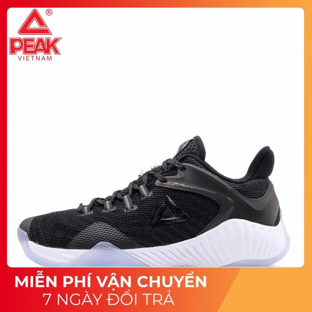 Giày bóng rổ PEAK Basketball Ultra Light STA E92041A – Đen Trắng XỊN 2020 new