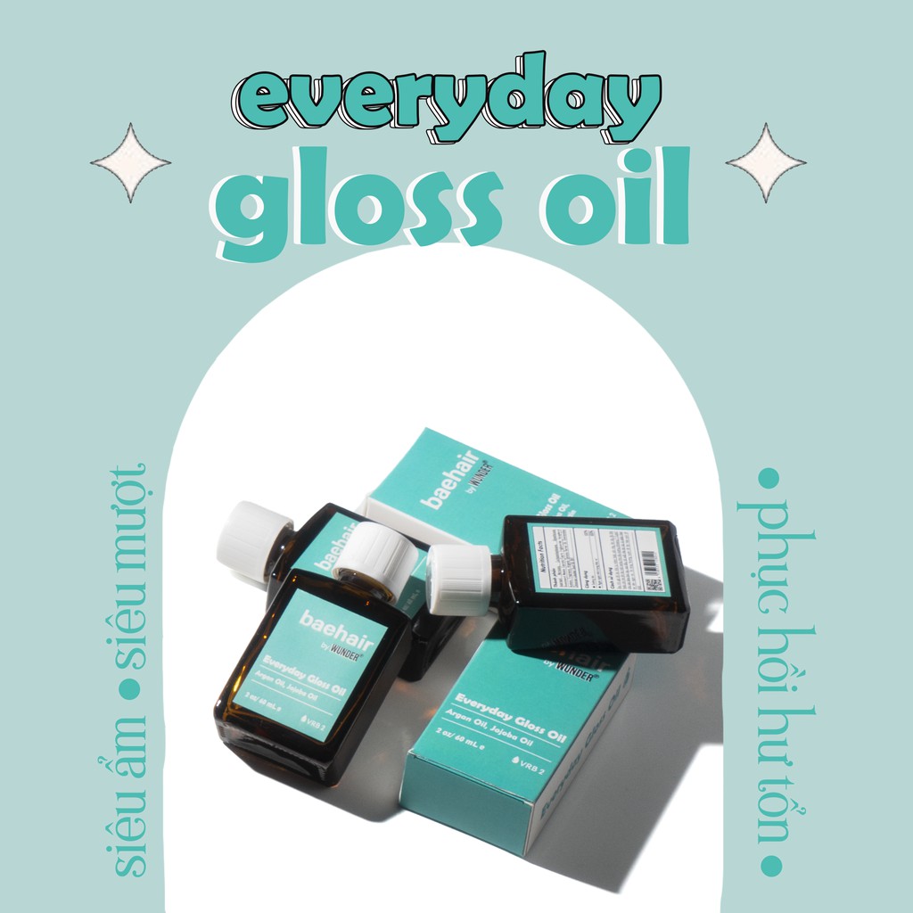 Dầu dưỡng phục hồi hư tổn, chăm sóc tóc toàn diện Baehair by Wunder | BigBuy360 - bigbuy360.vn