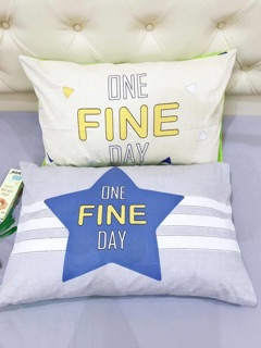 Cặp vỏ gối cotton size 48x74  (50x70)