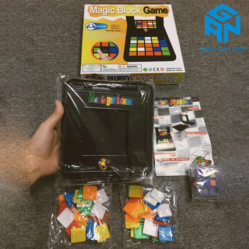 Đồ Chơi Trí Tuệ Rubik's Race - Magic Block Game Board Game Đối Kháng 2 Người Cực Hấp Dẫn, Luyện Phản Xạ Rubik Race