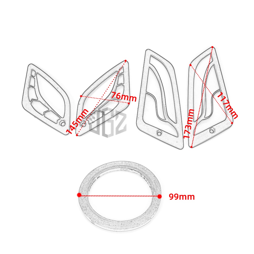 Khung lưới bảo vệ đèn xi nhan trước sau cho VESPA GTS 250 300 GTV 2013-2022
