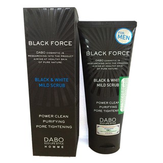 Sữa rửa mặt dành cho nam ngăn ngừa mụn Dabo Black Force