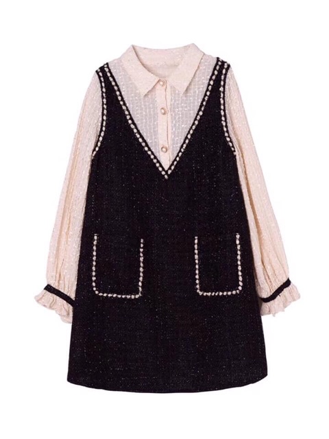 Set váy dạ kèm sơmi điệu