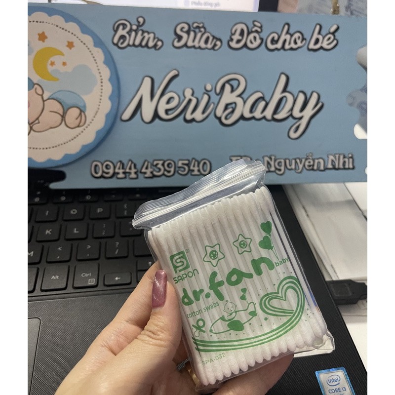 [Mã FMCG8 giảm 8% đơn 500K] Bông tăm ngoáy tai Sapon cho bé