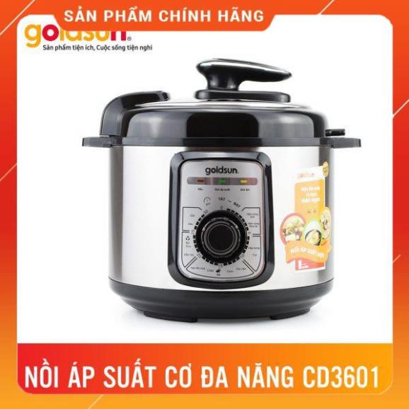 Sale Chào Hè NỒI ÁP SUẤT CƠ ĐA NĂNG GOLDSUN CD3601