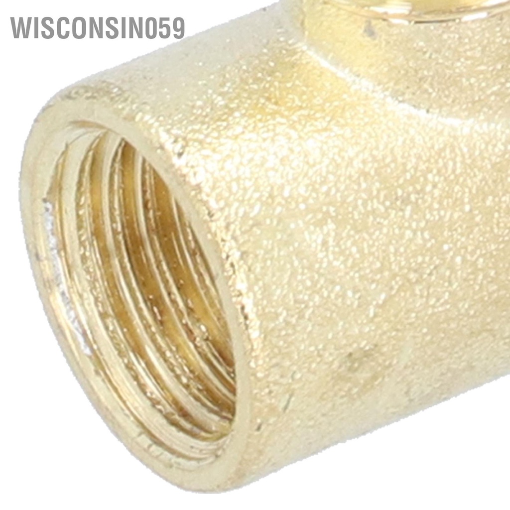 Wisconsin059 2Pcs Tee Adapter Máy không dầu kiểm tra Van nối ống ren cho máy nén khí 550W