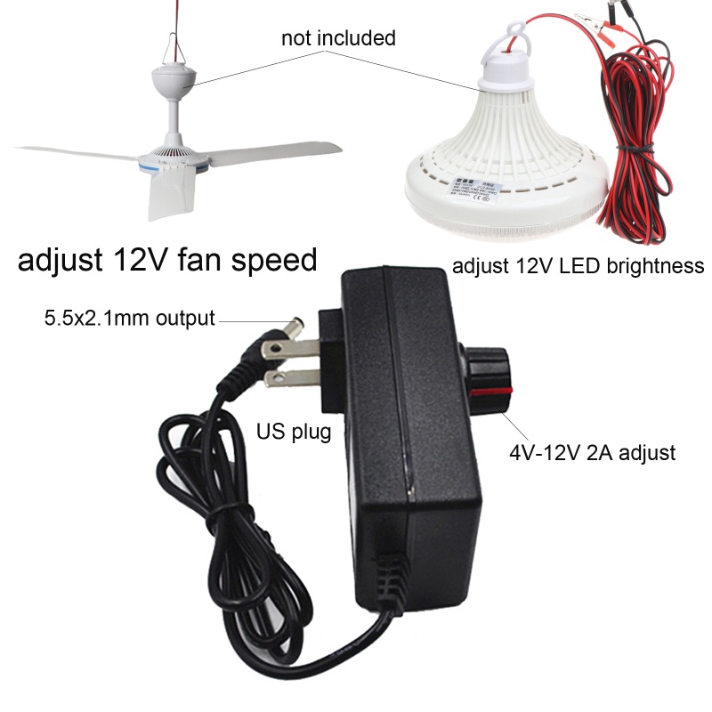Bộ Chuyển Đổi Nguồn Điện AC 100-240V Sang DC 4V-12V Thông Dụng Cho Bộ Điều Khiển Tốc Độ Động Cơ
