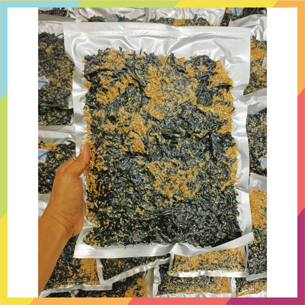 TÚI 0.5KG - RONG BIỂN CHÁY TỎI ỚT ÍT CAY NGON DỂ ĂN LON PET[Hàng loại 1 - Giá cả đi kèm chất lượng - Tiền nào của nấy]