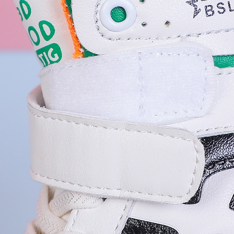 Giày Sneaker Cổ Cao Đế Mềm Chống Trượt Thời Trang Cho Bé Trai &amp; Gái Từ 3-18 Tuổi