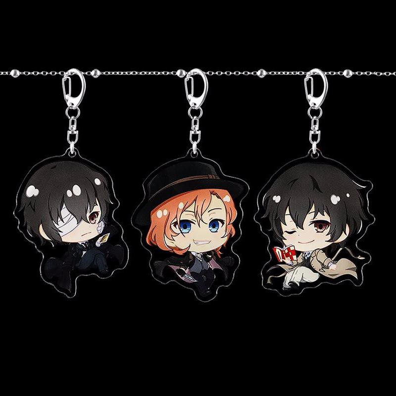 ( new ) Móc khóa Bungou Stray Dogs Văn hào lưu lạc mica trong acrylic ver mới quà tặng xinh xắn dễ thương anime chibi