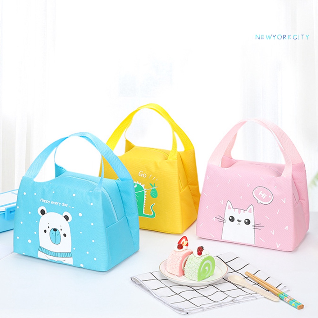Túi Giữ Nhiệt Đựng Hộp Cơm Trưa Bằng Vải Oxford Dung Tích Lớn