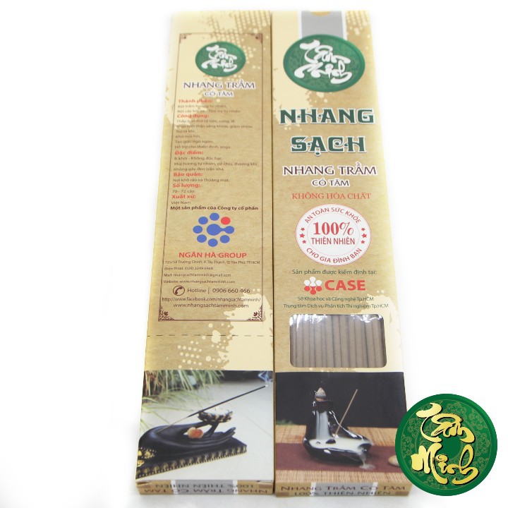 Nhang trầm hương sạch cao cấp nguyên chất 100 % an toàn cho sức khỏe 2 cỡ 30 cm và 40 cm.