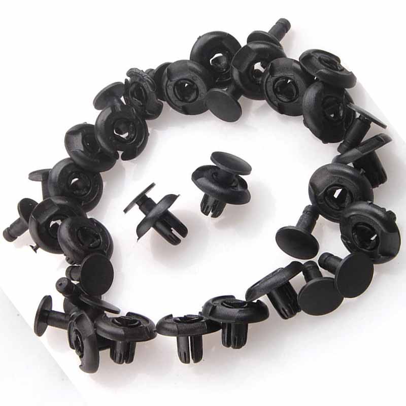 Set 20 Đinh Tán Phụ Tùng Cao Cấp Cho Xe Ô Tô Toyota Mazda Đen