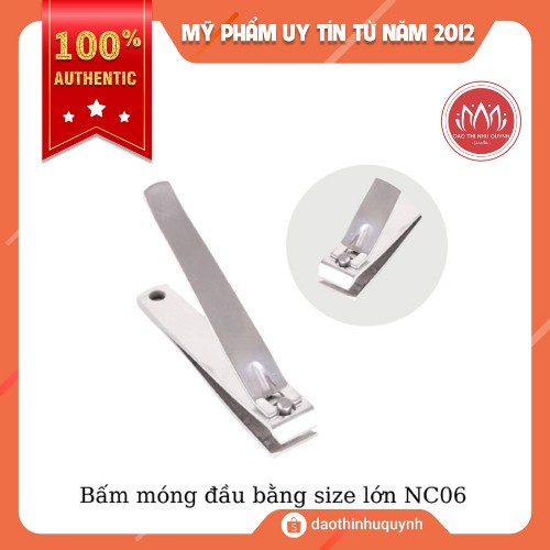 Bấm Móng Tay - Móng Chân Vacosi Hàn Quốc Đầu Bằng Không Gỉ Nail Clipper NC06