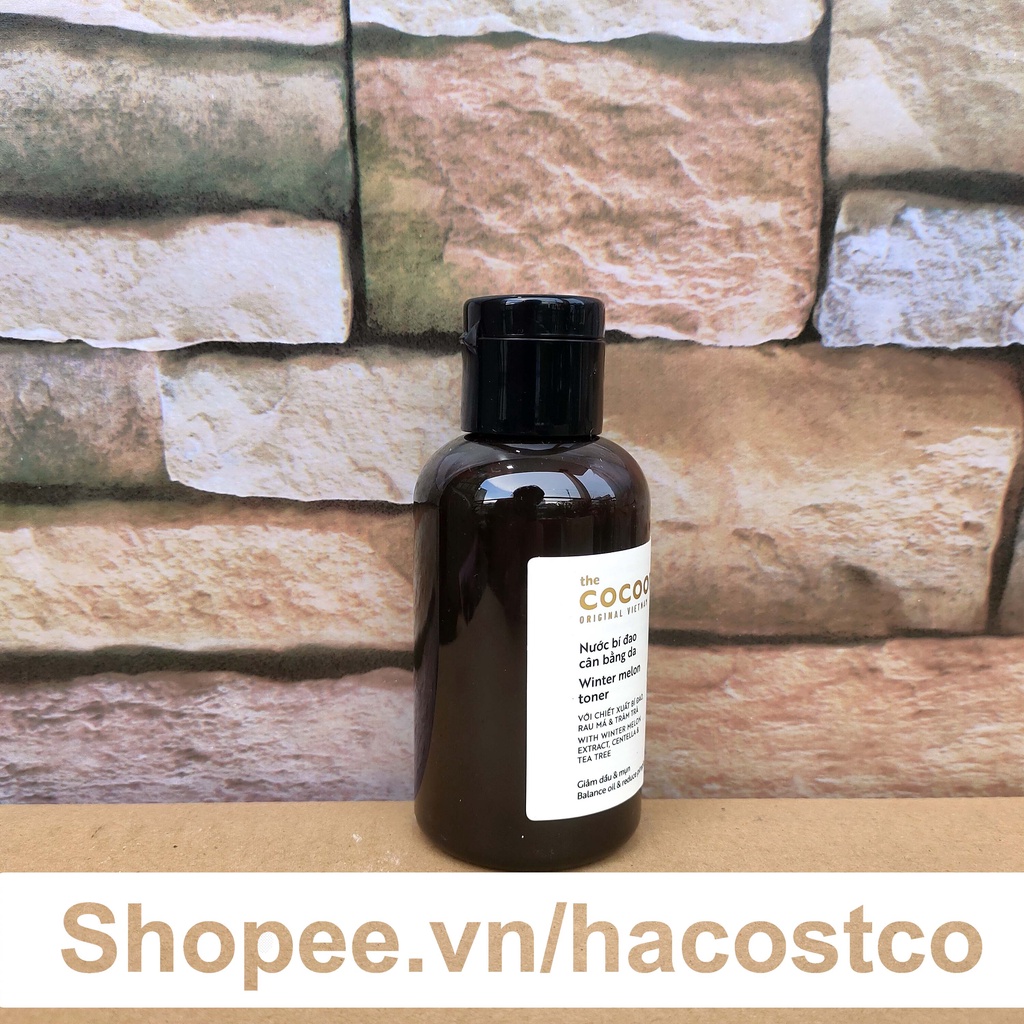 Toner Cocoon Nước Bí Đao cân bằng da 310ml , 140ml từ tự nhiên cấp ẩm cho làn da luôn mịn màng Hong1008