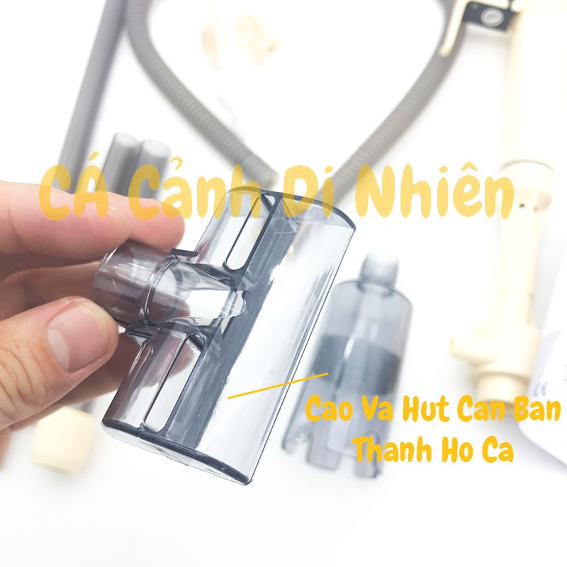 Máy hút cặn vệ sinh hồ bể cá chạy điện và pin đa năng AS-615B