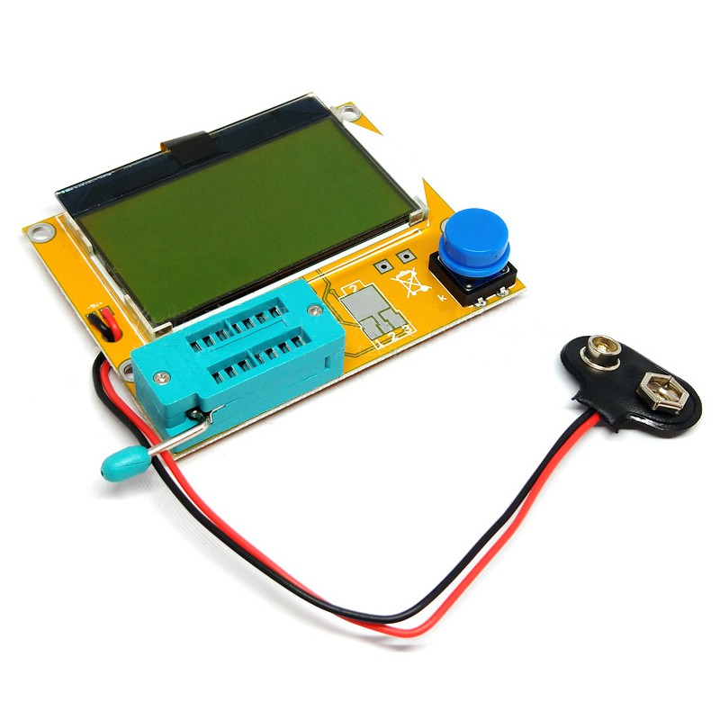 LCR-T4 ESR Meter LCD Digital Transistor Tester Đèn nền Diode Triode Điện dung Máy đo điện cảm SCR