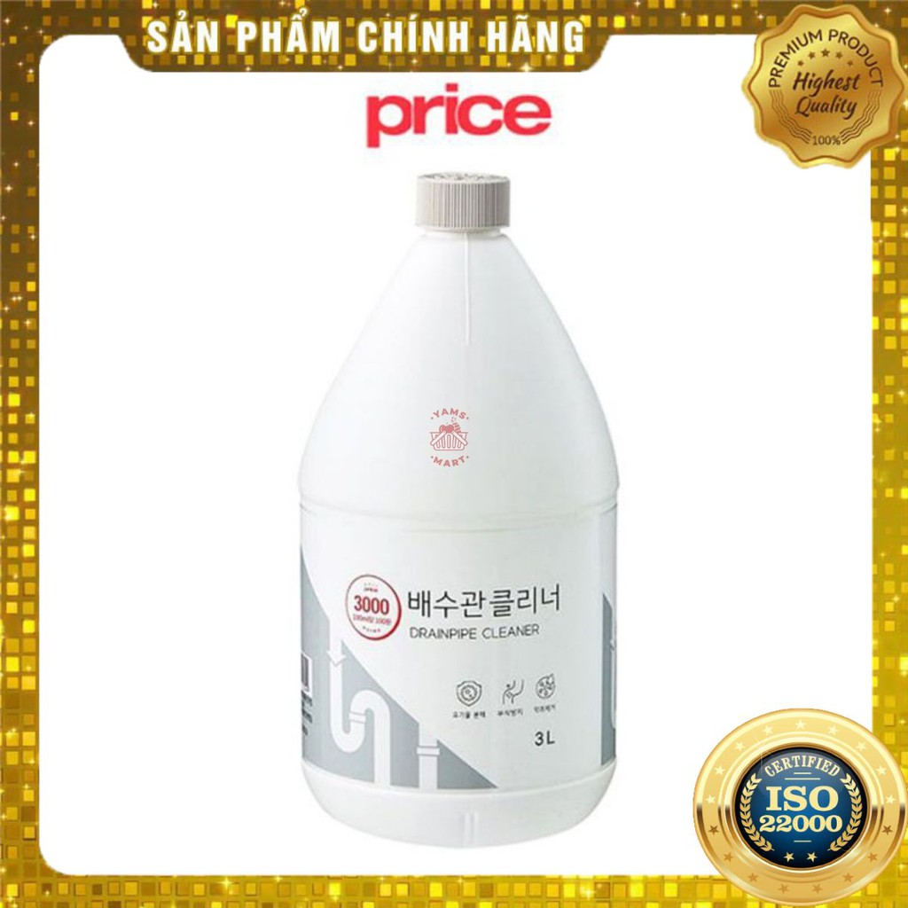 [ Yams Mart ] Dung Dịch Thông Cống Only Price 3L