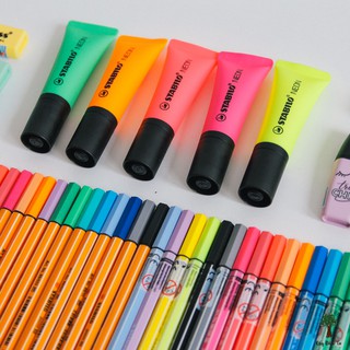 Bộ 5 Bút Highlight Stabilo Neon Dạng Tuýp