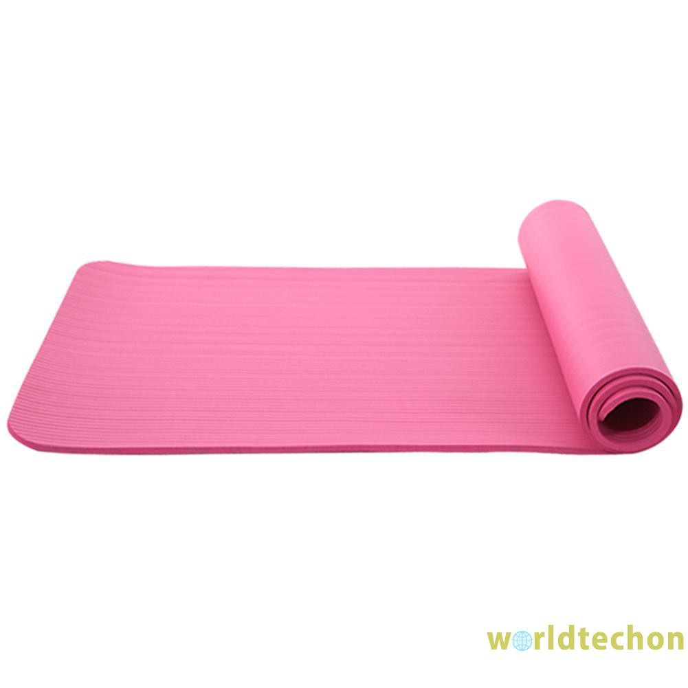 READY STOCK Yoga Mat NBR Non-slip Blanket Gym Home Lose Weight Sports Equipment (Pink)