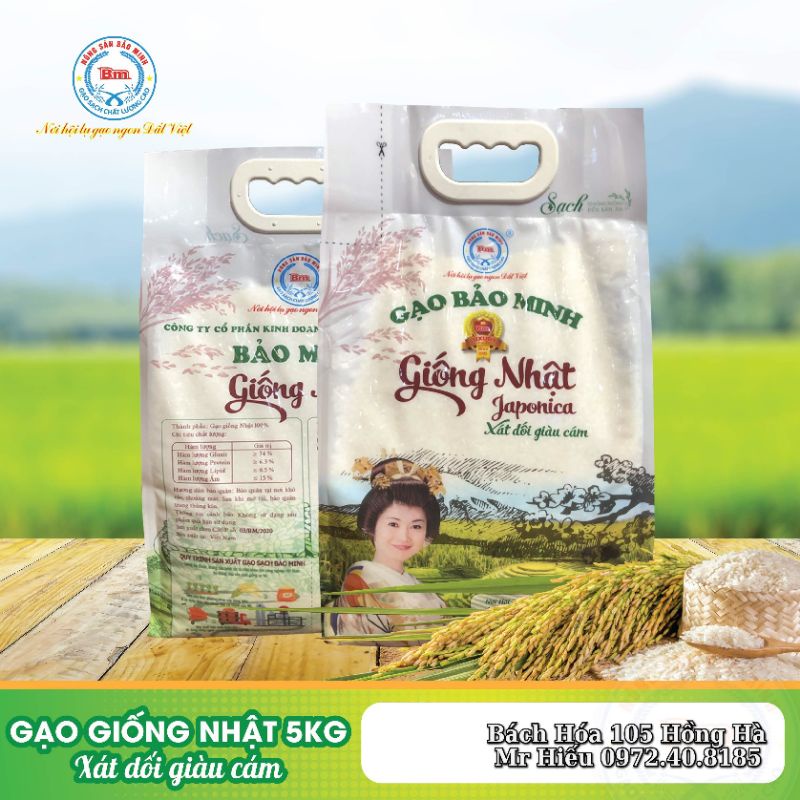[HỎA TỐC] Gạo giống Nhật 5kg Bảo Minh