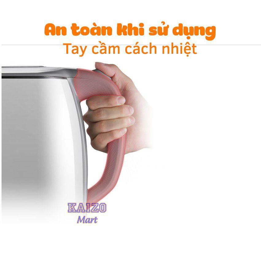 Ấm siêu tốc,bình đun siêu tốc  YOICE 1,8L công suất 1500w cách điện,cách nhiệt rất an toàn khi sử dụng.Bảo hành 6 tháng