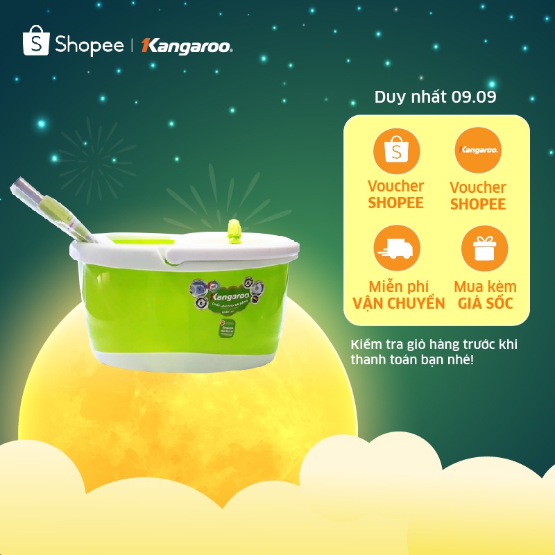 Chổi lau nhà đa năng màu xanh Kangaroo KG96G