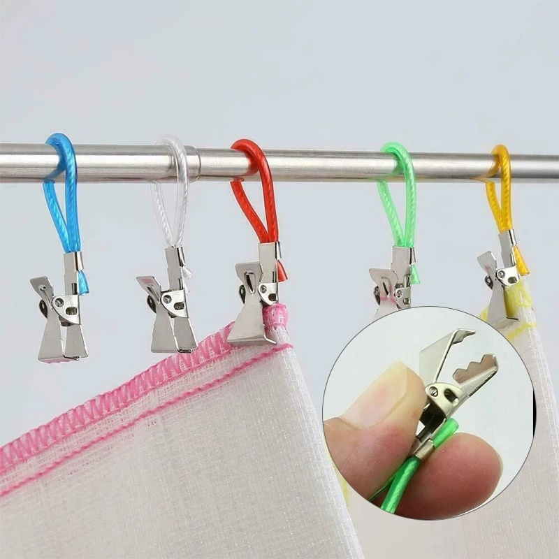 Set 5 Móc Treo Quần Áo Bằng Thép Không Gỉ
