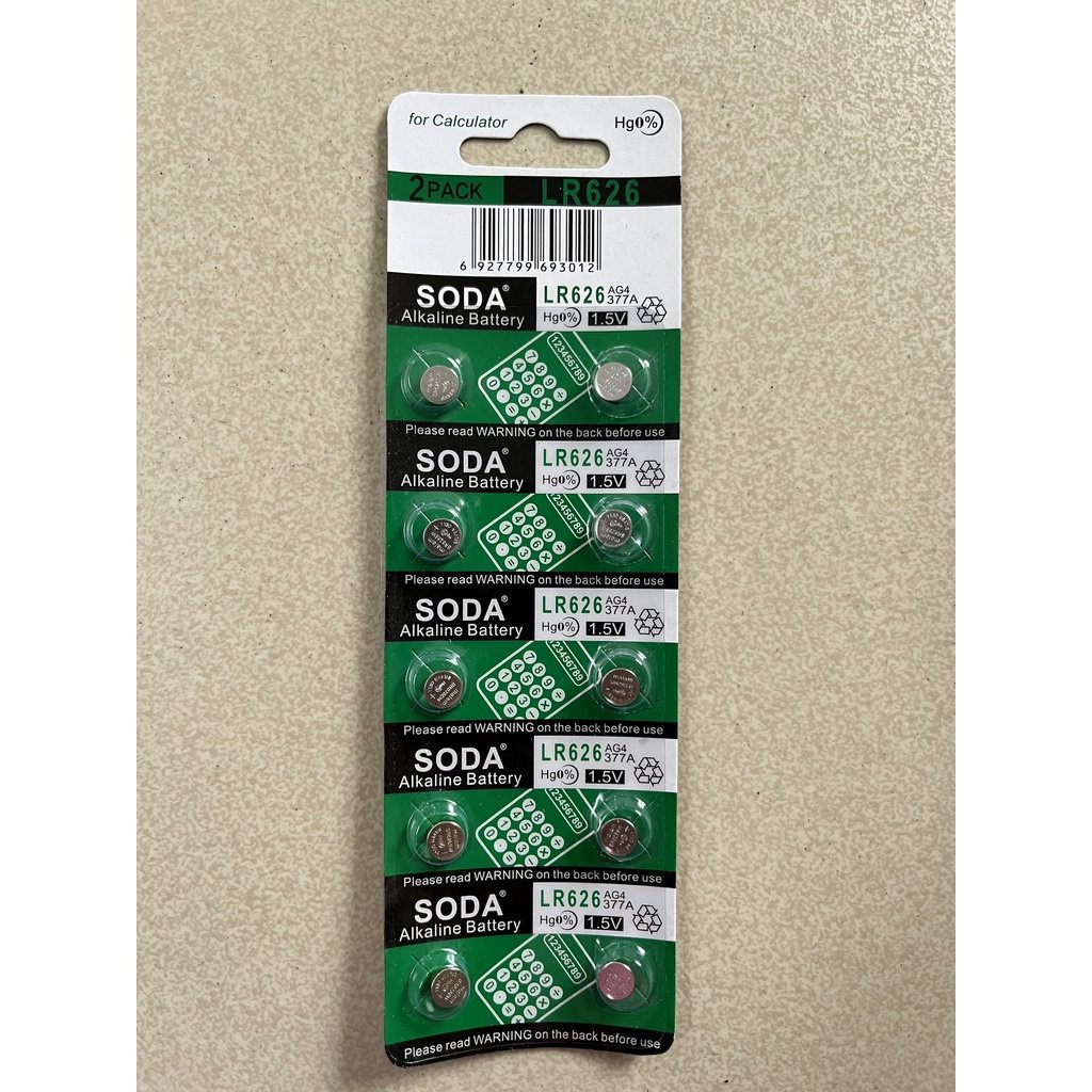 1 viên pin AG4 LR626 377A đồng hồ đeo tay nam nữ