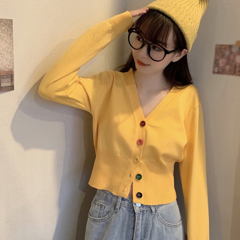 Áo Cardigan Dệt Kim Dáng Ôm Dễ Phối Đồ Cho Nữ | BigBuy360 - bigbuy360.vn