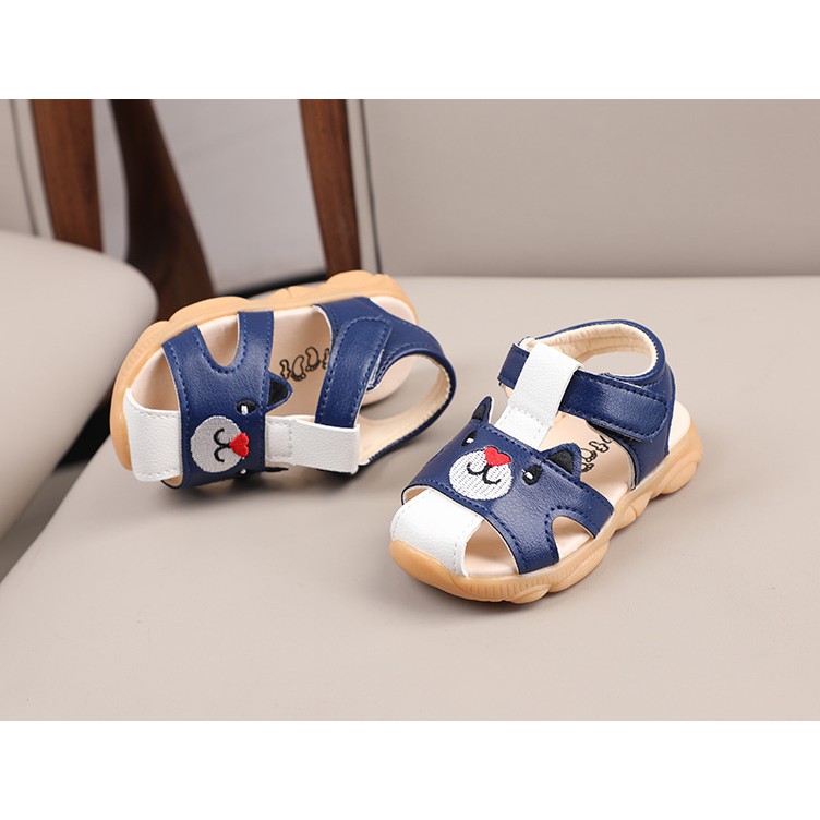 dép sandal bé trai size 15-19 đế mềm