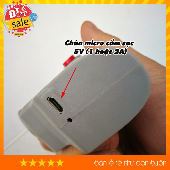 Đầu xịt nước tự động, Đầu phun sương cầm tay tưới cây thông minh dùng pin 2000mAh nắp vừa các đầu chai, lọ phổ thông