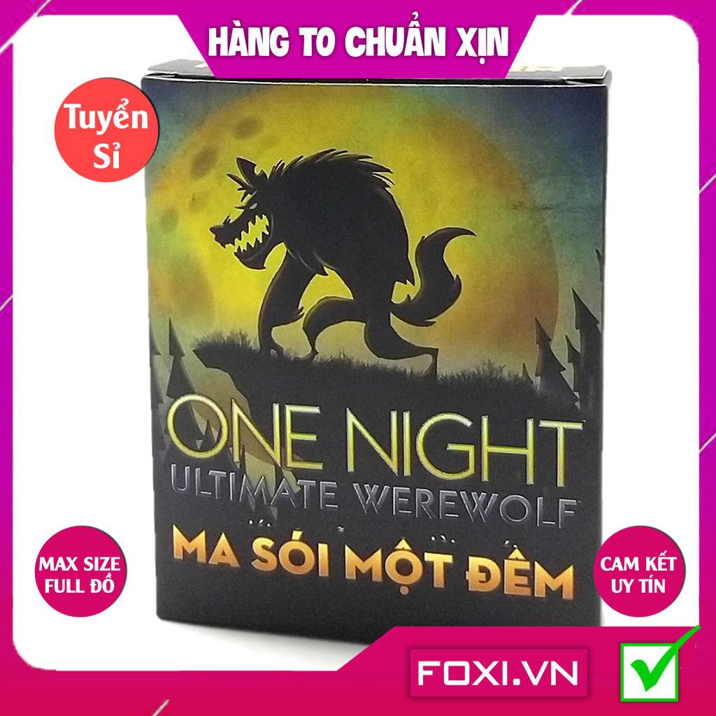 Combo Bài Ma Sói One Night+Day Break-Phiên bản Việt Hóa-Board Game Cao Cấp-Trò chơi trí tuệ