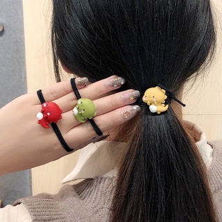 Dây buộc tóc hình khủng long nhỏ dễ thương phong cách Hàn Quốc