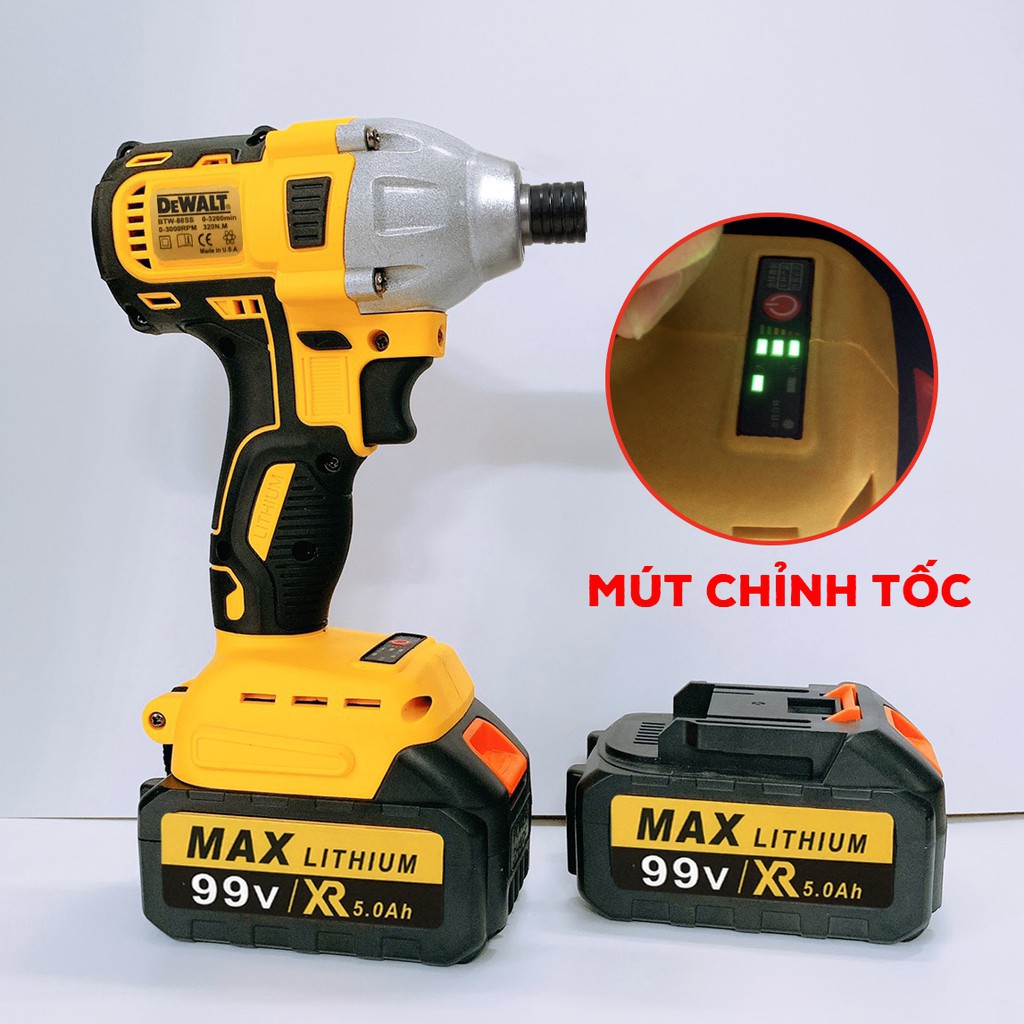 Máy chuyên bắt vít DEWALT 99V 2 Pin, Máy Khoan, Bắn Vít dùng Pin Dewalt